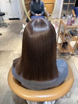 ロンド シャルム 吉祥寺(Lond charme) オリーブグレー/ボブ/顔周り/小顔/レイヤー/髪質改善/縮毛矯正