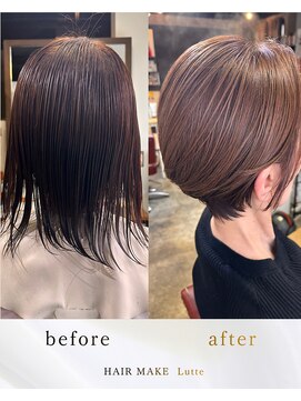 ルッテ(HAIR MAKE Lutte) ミセスのショートボブ