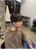 シャドウパーマ/メンズ縮毛矯正/毛流れセンターパート