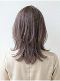 【40代必見】白髪カバー×トップふんわり大人の上品ミディアム
