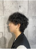 縦落ちツイスパ×マッシュウルフ