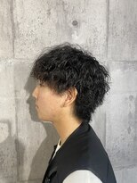 メゾンフォーメン(Maison for men)&nbsp;縦落ちツイスパ×マッシュウルフ