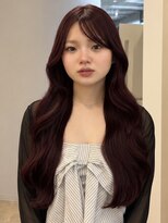 カノエ(canoe) ワインレッド×韓国巻き