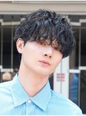 原宿シャドウパーマルーズパーマゆるめ波巻きパーマメンズカット