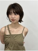 顔まわりレイヤーボブ