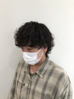 アンサ 伏見桃山店(ANSA)&nbsp;ショートウルフ/波巻きパーマ/メンズパーマ/伏見桃山/学生