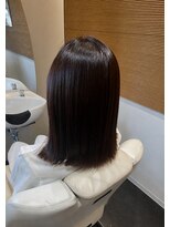 ビーアップヘアー(be:up hair) 縮毛矯正×艶カラーを同時施術