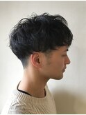 柔らか 美フォルムメンズパーマ ツーブロック 20代 30代 40代