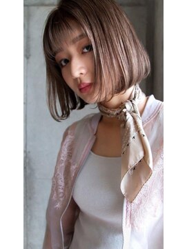 ヘアーアンドメイク ファット(Hair&Make PHAT) アッシュカラーナチュラルボブ20代30代40代
