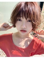 マリアバイアフロート(Maria by AFLOAT)&nbsp;【アフロート添田】外ハネボブ 束感パーマ アッシュベージュ