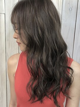 ローウェル(Rowel) ダークグレー×ラフウェーブ