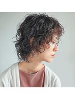 アクセヘアー 町田(acce hair)&nbsp;外国人風ウルフウェーブパーマ