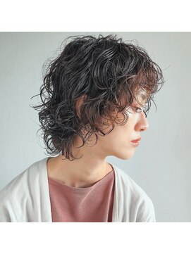 アクセヘアー 町田(acce hair) 外国人風ウルフウェーブパーマ