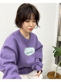 ショートボブにパーマ