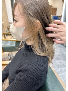 リベストバイジェービー 稲毛(li best. byjb) 大人可愛いミルクティーイヤリングカラー［稲毛/稲毛駅］