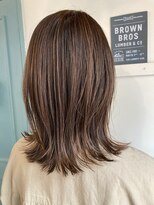 ジェルム ヘアーワークス(germe hair works)&nbsp;軽めのミディアムハネスタイル