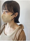 外はねミニボブ×お顔周りの似合わせcut