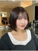 【高橋弥生】ボブ　シースルーバング　フェイスレイヤー