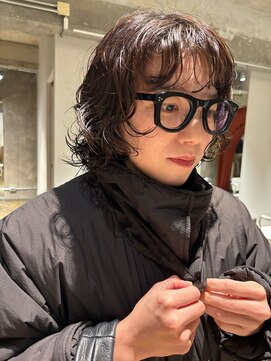 ハマモト レイヤーボブ　パーマ