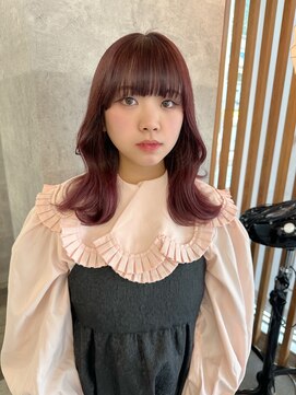 ボタン ハカタ(VOTAN hakata) 【坂本早苗】ピンクカラー/韓国ヘア