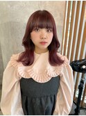 【坂本早苗】ピンクカラー/韓国ヘア