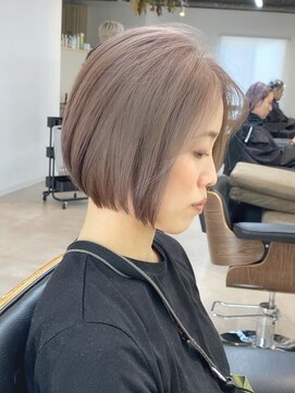 トト 船橋店(toto.) ピンクブラウン切りっぱなしボブ美髪くびれレイヤー小顔[西船橋]