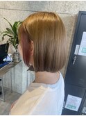 ピンク×ベージュ