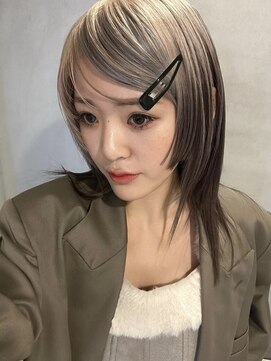 ペレ 梅田(PELE) 前髪/アンブレラカラー/こなれミディ/イメチェン/ウェーブパーマ