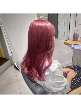 ミエルヘアーエスト 新宿店(mielhair est) ブリーチあり(*^^*) ラベンダーピンク♪