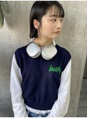 切りっぱなしボブ