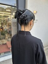 フェンヘアーアイス 中目黒(Fen.hair ici)&nbsp;お呼ばれアレンジ♪大人可愛いカチモリタイト編みおろし