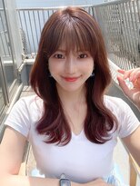 アフロート エル 錦糸町(AFLOAT L) 大人かわいいくびれヘアセミロング × ミルクティーベージュ