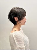 乾かすだけでキマる髪/ナチュラル黒髪ショートヘア