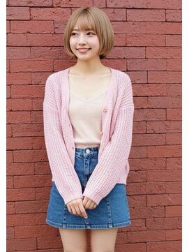 フルショウ 小牧(FURUSHO) 抜きっぱなしブロンド/ ヘイリーボブ/ミニマルボブ