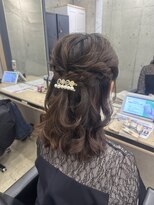 アジールヘア 赤羽駅南口店(agir hair)&nbsp;ヘアセットハーフアップ巻き髪(赤羽/赤羽駅/赤羽南口)