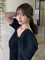 マインバイアフロートギンザ(MYNE by AFLOAT GINZA)&nbsp;大人ガーリー/サイドバング/後れ毛/レイヤーカット/顔周りカット