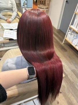 シュシュバイジャガラ 千葉駅北口店(chou chou byJAGARA) チェリーレッド【chouchou千葉・千葉駅】