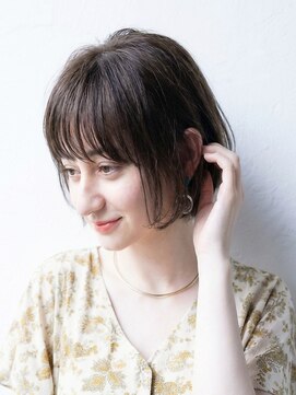 アッシュ 成増店(Ash) ナチュラルで柔らかい印象のショートボブスタイル