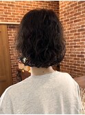 レイヤーボブハイライトカラーミルクティーベージュ