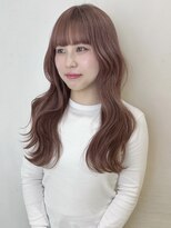 アクシス 栄店(`AXIS)&nbsp;平田/ワンホンレイヤー/ミルクティーブロンド/ダークブルー/栄