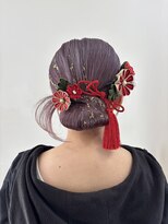 ヘア ヴァーゴ(Hair vago)&nbsp;成人式ヘアアレンジ/カチモリタイトシニヨン