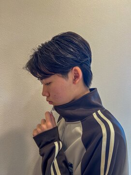 ティーワン 神埼店(T-one) ▼メンズニュアンスパーマセンターパート韓国風