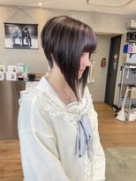 トーキョー オタクヘアー(TOKYO OTAKU HAIR)&nbsp;前下り個性派ショート/ラベンダーカラー