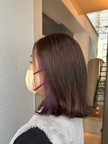 エクファ ヘア リゾート 大津 瀬田店(ex-fa hair resort)&nbsp;イメチェン/ピンクベージュ/アンブレラカラー/前髪/大津/瀬田