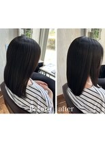 コルテ 倉敷西坂店(CoRte.)&nbsp;【before/after】シンプルだからこそ,艶で魅せる/美髪ストレート