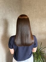 マルクヘアケア(MALQ HAIR CARE) オリーブグレージュ×艶感ロング