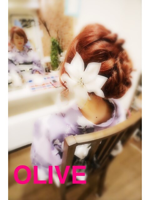 浴衣 ヘアセット☆ねじりSTYLE