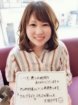 フルブライト(Full Bright)&nbsp;口コミ人気美容室心斎橋★無造作カールボブディデザインカラー