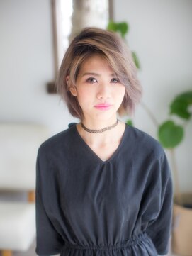 ディンプル 越谷駅前(DiMPlE) DiMPlE越谷ハイトーングレージュでひし形ボブ♪