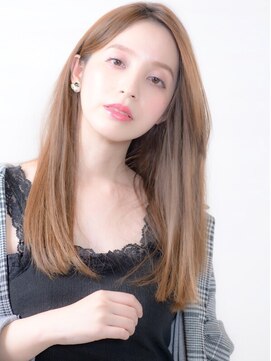 ユニックス ららぽーと湘南平塚店(UNIX) 透け感ベージュ×ストレート【UNIX小野渚】